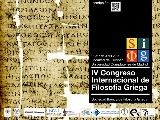 A Dra. Martín Velasco, no IV Congreso Internacional de Filosofía Griega